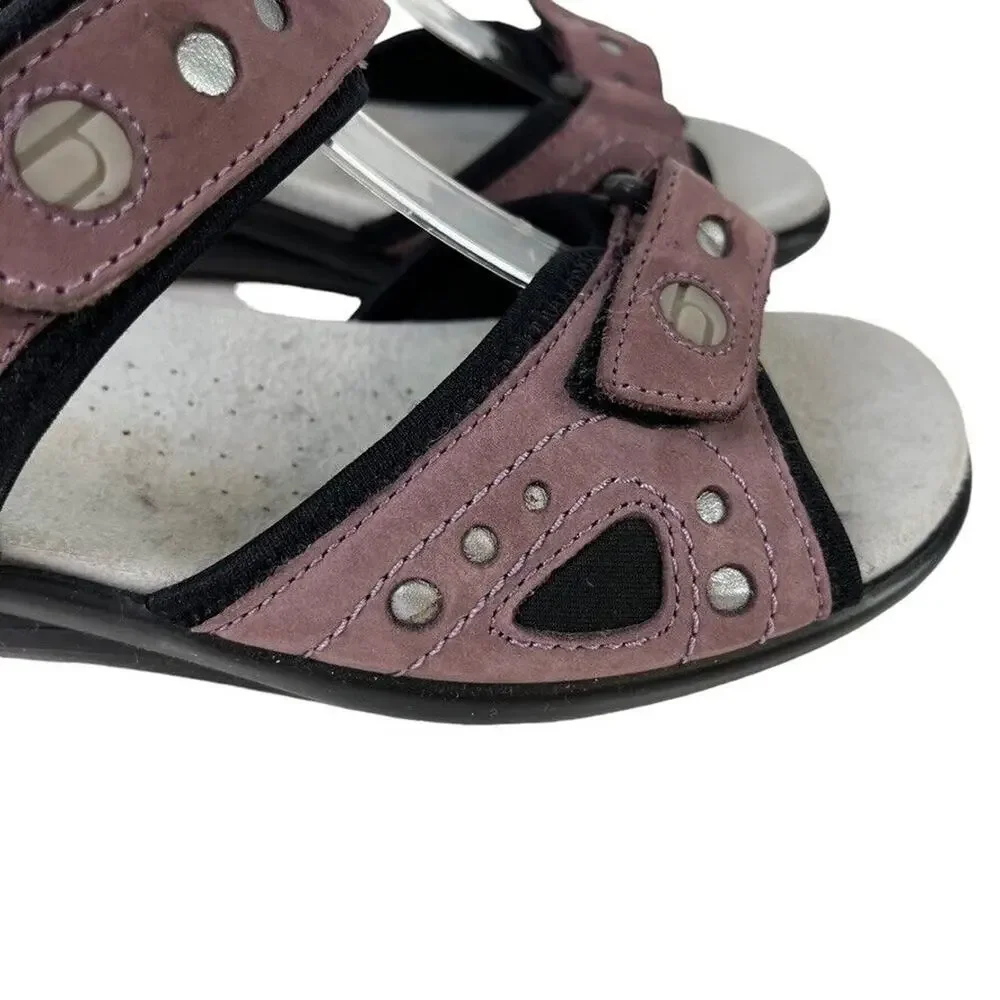 Hotter Comfort Concept Purple Strappy Sporty Casual Sandals Shoes sz 8